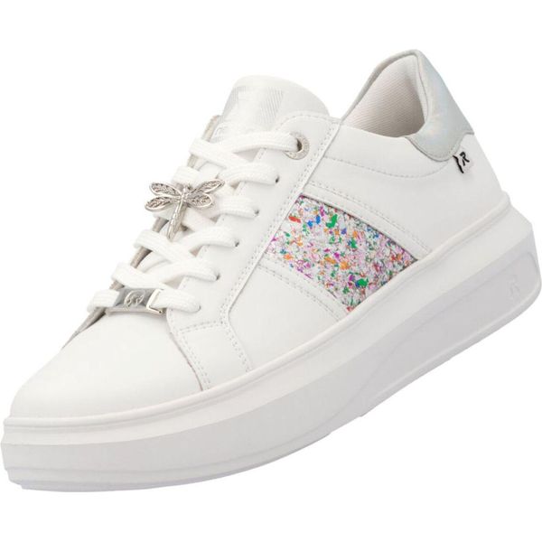 Rieker Scarpe Da Donna Scarpe Sportive Stringate Bianco Tempo Libero, Numero Di Scarpe: 40 Eu-image