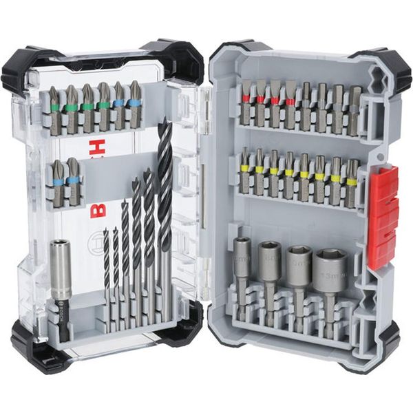 Bosch 2607017730 Bosch Extra Hard And Pro Wood Bohrer- Und Bit-Set, 35-Teilig-image