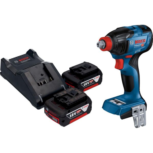 Bosch Gdx 18V-210 C Avvitatore A Impulsi Professionale A Batteria 18 V 210 Nm Brushless + 2X Batteria Ricaricabile 5,0 Ah + Caricabatterie-image