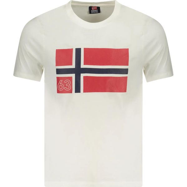 Norway 1963 T-Shirt Bianca Girocollo Stampa Logo 856022 : Taglia - L Taglia: L-image
