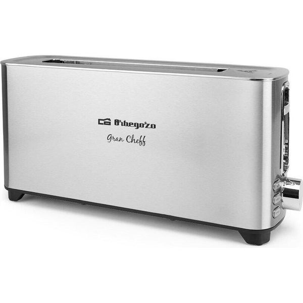 Orbegozo Bis 6030 Tostapane A Fessura Lunga - Tostapane Potente E Versatile Con 6 Livelli Di Tostatura - Funzioni Di Riscaldamento E Scongelamento - Spegnimento Automatico E Alloggiamento In Acciaio Inox-image