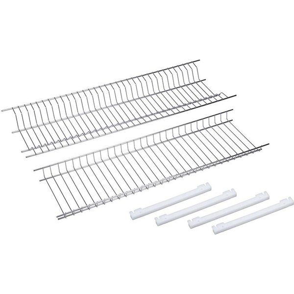 Kit Di Installazione Sauvic In Acciaio Inox Per Mobile Lavastoviglie 75 Cm Argento Argento Taglia Unica-image