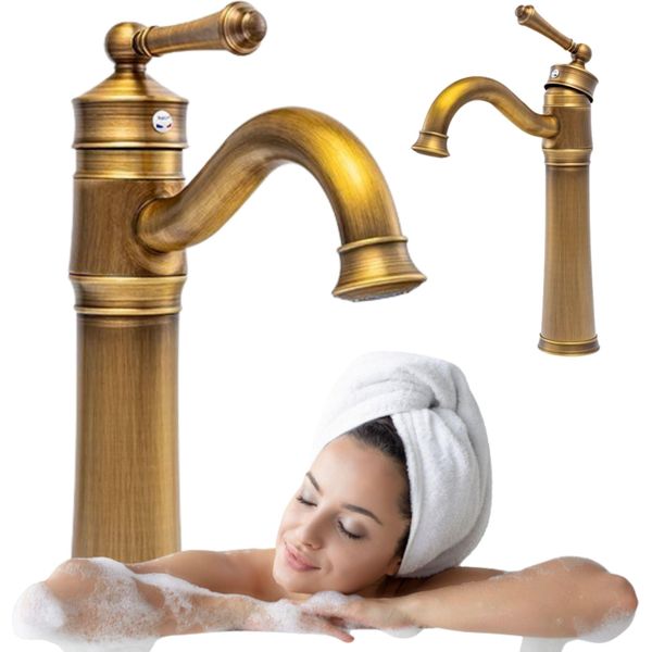 Silla | Rubinetto Acqua - Oro Opaco - Miscelatore Per Lavello - Altezza 30 Cm - Ottone - Miscelatore Monocomando-image