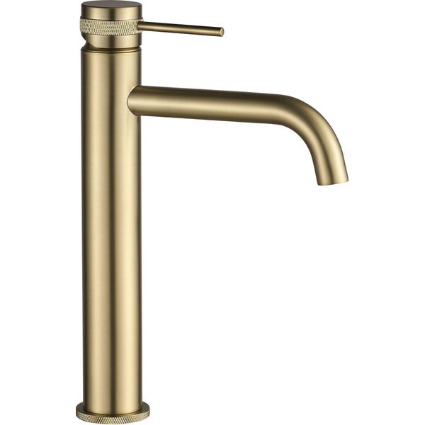 Rubinetto Per Lavabo Rea Lungo Grip High Brush Oro-image