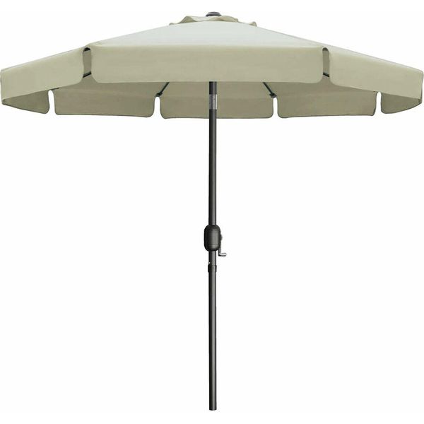 Ombrellone Marbueno Acciaio 8 Montanti D300 Cm Poliestere Beige Giardino Terrazza 10490-image