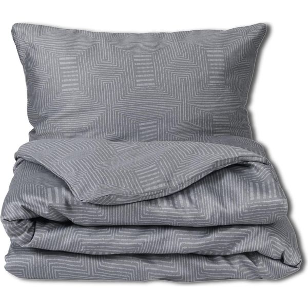 Set Di Biancheria Da Letto In Raso 220X200 Exclusive Grigio Cenere-image