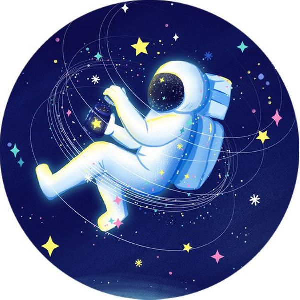 Inf Luce Notturna Astronauta - Bianca, Ricaricabile, Sensore Di Movimento-image