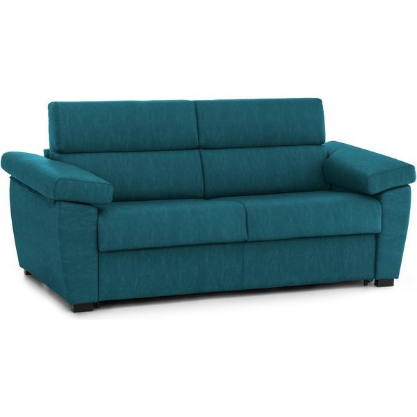 Talamo Italia Divano Letto 3 Posti Paceco 95X225 Cm Nero, Sfoderabile Contenitore Italy-image