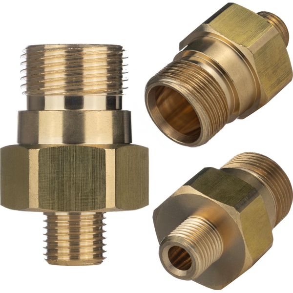 Rosfix Adattatore Easylocktr22M-1/4M – Adattatore In Ottone Per KäRcher Easy!Lock Con Filettatura Maschio Da 1/4”-image