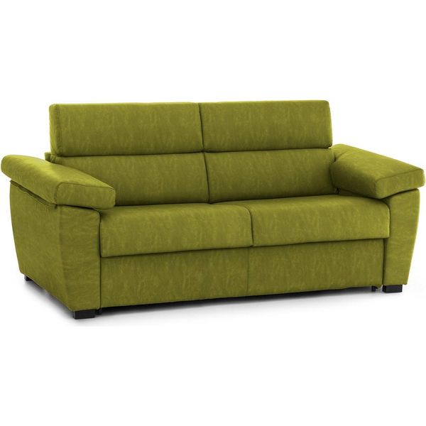 Talamo Italia Divano Letto 3 Posti Trino 95X225 Cm Nero, Sfoderabile Contenitore Italy-image