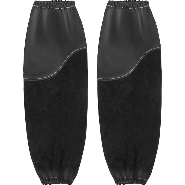 Manicotti Per Saldatura Vevor, 533X95 Mm, Manicotti Per Saldatura In Pelle Bovina E Cotone Ignifugo, Manicotti Per Saldatura Con Polsini Elasticizzati Per Saldatura, Forgiatura, Lavorazione Del Legno-image