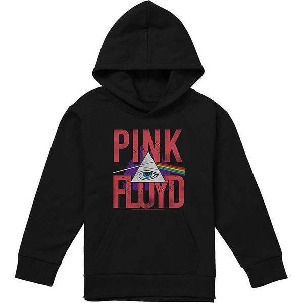 Pink Floyd - Felpa Con Cappuccio "Allseeing Prism"" Per Bambini, Pullover TV21985 (152-158) (Marina)"-image