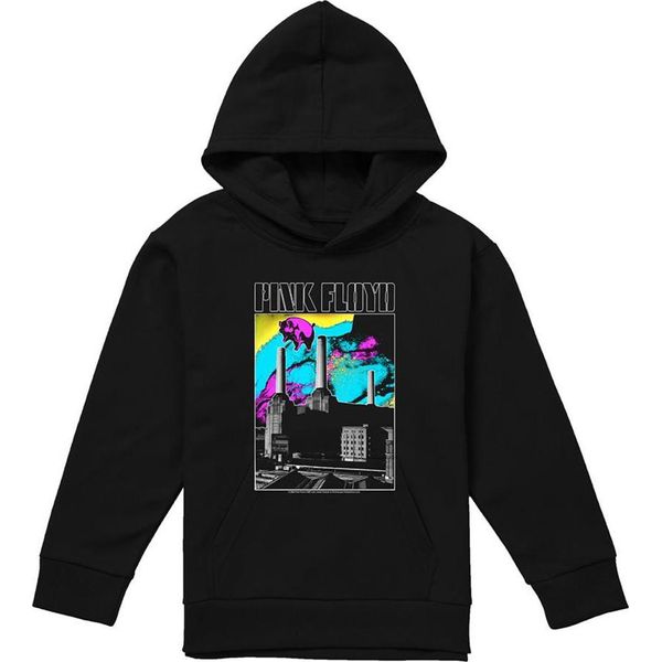 Pink Floyd - Felpa Con Cappuccio "Animals Sky"" Per Bambini, Pullover TV21986 (128) (Navy)"-image