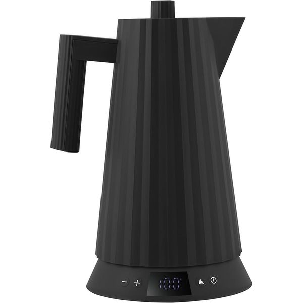 Alessi - Bollitore Elettrico “Plissé” Nero 1,7 L Con Controllo Temperatura-image