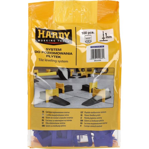Clip Per Sistema Di Livellamento Hardy 1 Mm, 100 Pezzi-image