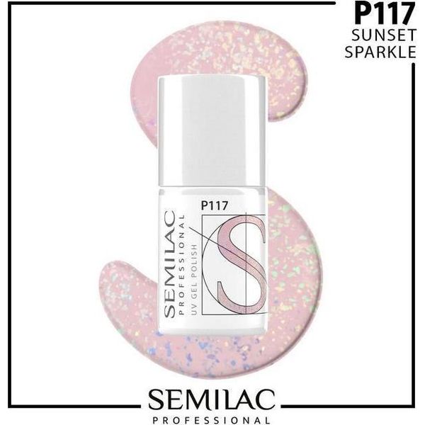 Semilac Prof.P117 Sunset Sparkle 7Ml-image