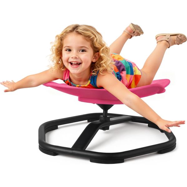Sedia Girevole Per Bambini Vevor, Sedia Girevole Sensoriale A Forma Di Elefante, Portata 100 Kg, Giocattolo Sensoriale Con Base In Metallo Antiscivolo, Per Favorire La Coordinazione, L'equilibrio, La Concentrazione, Rosso-image