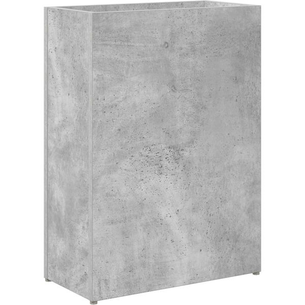Vidaxl Supporto Per Ombrellone Grigio Cemento 40 X 20 X 55,5 Cm Materiale A Base Di Legno-image