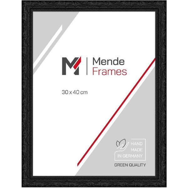 Cornice Per Foto In Stile Barocco H530, Nera, 25X38 Cm, Vetro Normale-image