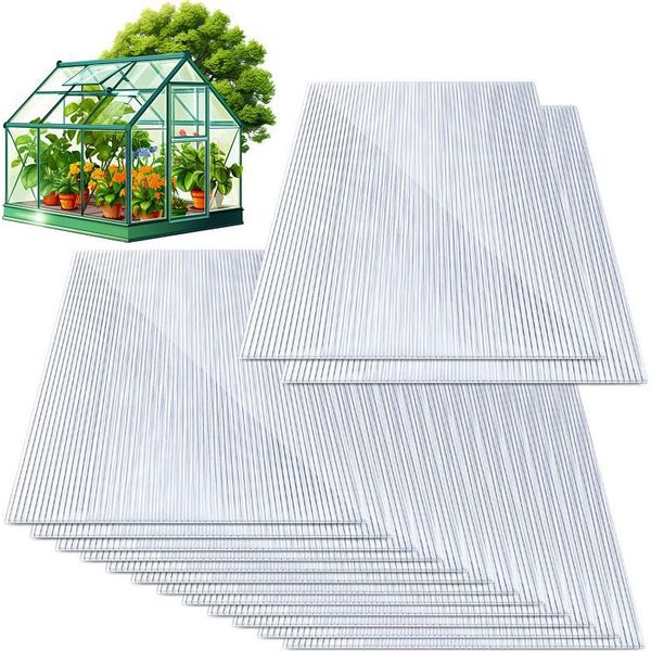 Izrielar 28X Lastre Alveolari 4Mm Tagliabili 121X60,5Cm Policarbonato 20,5M² Trasparente Resistente Ai Raggi Uv Lastre Alveolari Per Serre Lastre Alveolari-image