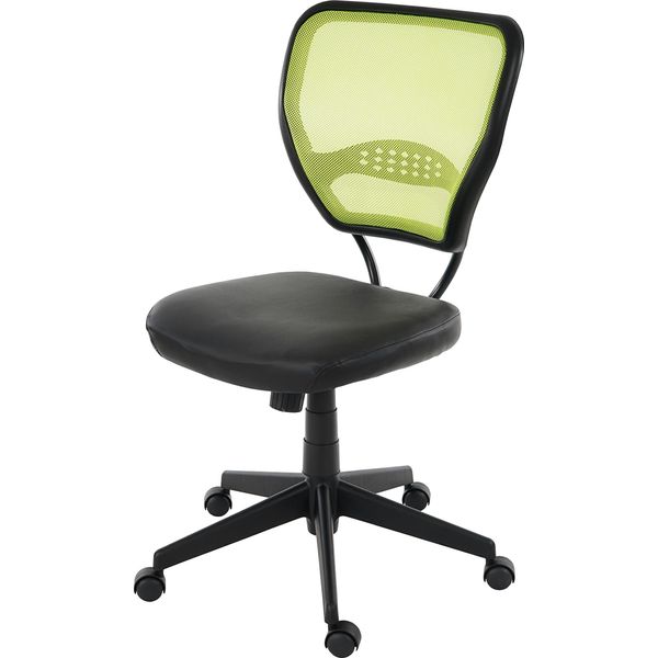 Sedia Professionale Per Ufficio Seattle, Sedia Girevole Executive, Portata 150 Kg, Similpelle ~ Verde Senza Braccioli-image