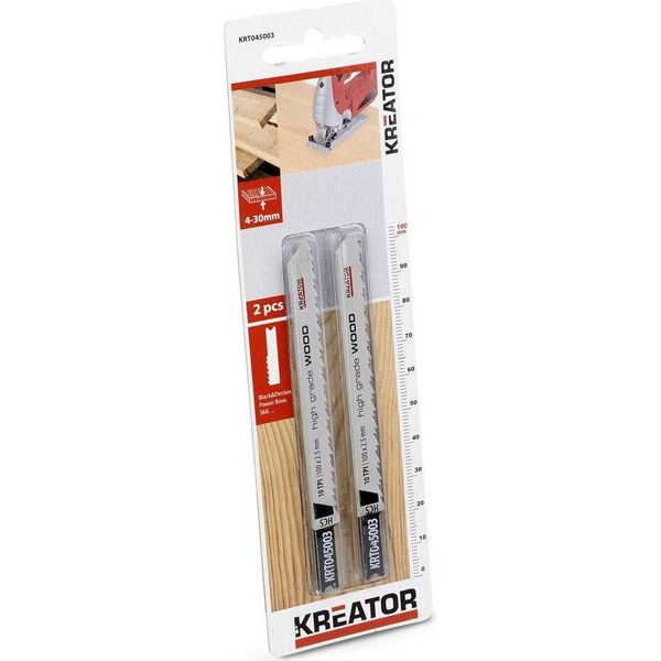 Kreator Sega A Tazza Per Legno Di Alta Qualità U 100 Mm 10 Tpi 2 Unità Argento Argento Taglia Unica-image