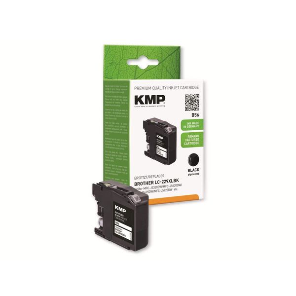 Kmp B56 - Inchiostro A Base Di Pigmento - Nero - Brother - Brother MFC-J 5320 Dw Brother MFC-J 5620 Dw Brother MFC-J 5625 Dw Brother MFC-J 5720 Dw Brother... - Resa Elevata (Xl) - 50 Ml-image