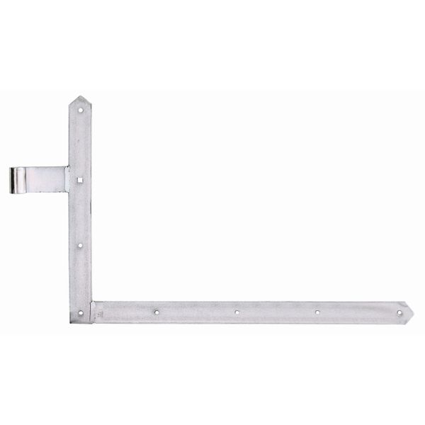 Alberts 313111 Cerniera Angolare Per Cancelli, Porte Da Garage E Cancelli A Telaio, Zincata, Passivata A Film Spesso, Rotolo Ø16 Mm, Dimensioni 400 X 400 Mm-image