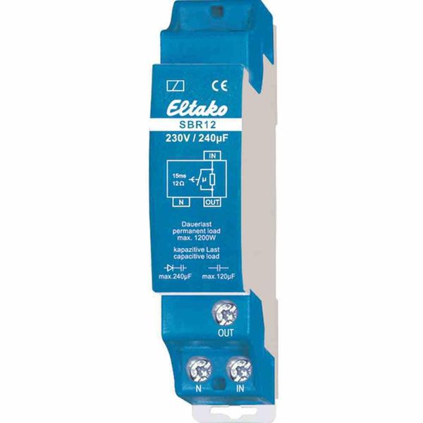 Relè Limitatore Di Corrente Eltako 1 Contatto Na 16A/250V Sbr12-230V/240µF-image