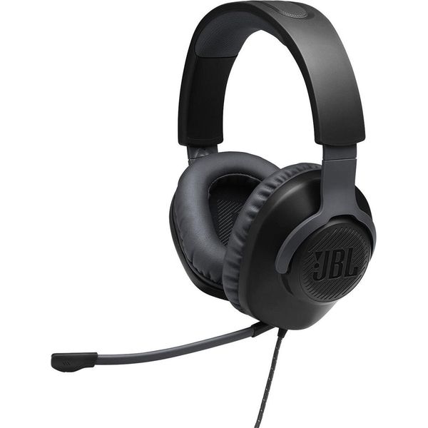Jbl Quantum 100 - Cuffie - Circumaurali - Cablate - Spina Da 3,5 Mm - Nero (JBL-Q100-BK)-image