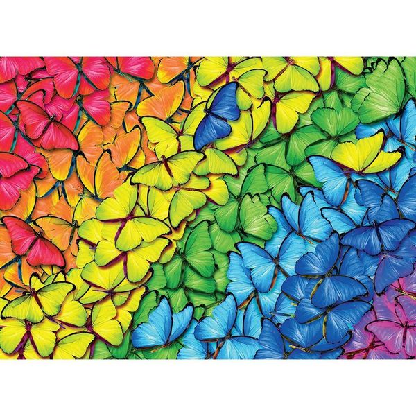 Eurographics Puzzle In Scatola Di Latta Farfalla Arcobaleno 1000 Pezzi-image