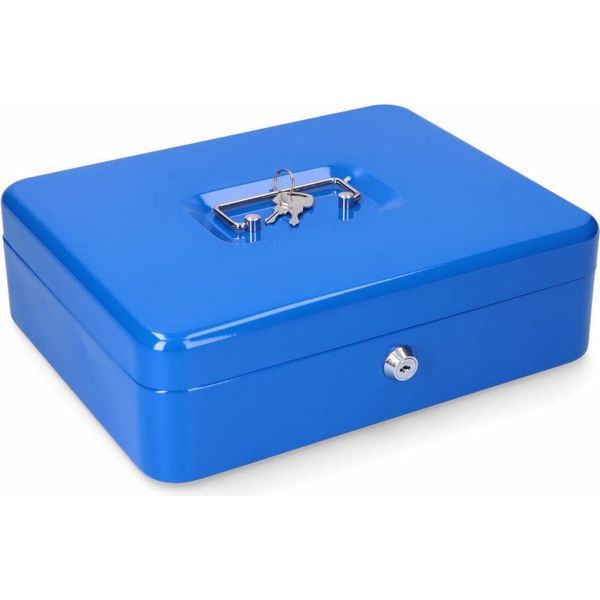 Cassetta Di Sicurezza Micel CFC09 M13400 Blu Acciaio 30 X 24 X 9 Cm 300 X 240 X 90 Mm-image