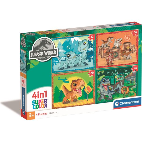 Clementoni Puzzle Jurassic World 12-16-20-24 Elementy - Premium Edycja-image