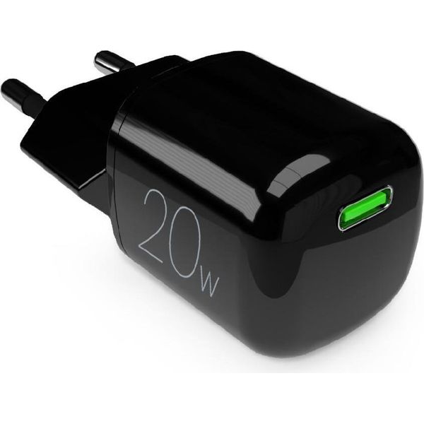 Puro PUFCMTCUSBC20WGBLK Caricabatterie Per Dispositivi Mobili Smartphone, Tablet Nero Ac Carica Wireless Ricarica Rapida Interno-image