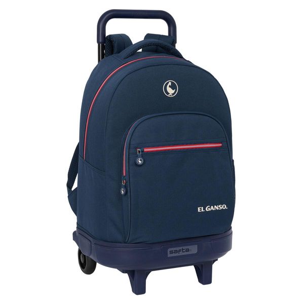 Zaino Scuola Con Ruote El Ganso Classic Blu Navy 33 X 45 X 22 Cm-image