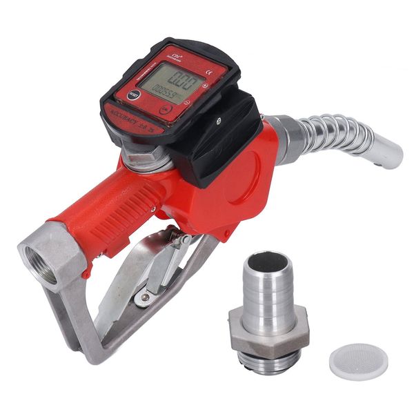 Ugello Di Rifornimento Automatico Da 1 Pollice Bsp Ugello Di Rifornimento In Lega Di Alluminio Misuratore Di Portata Digitale Ugello Per Carburante Diesel Benzina-image