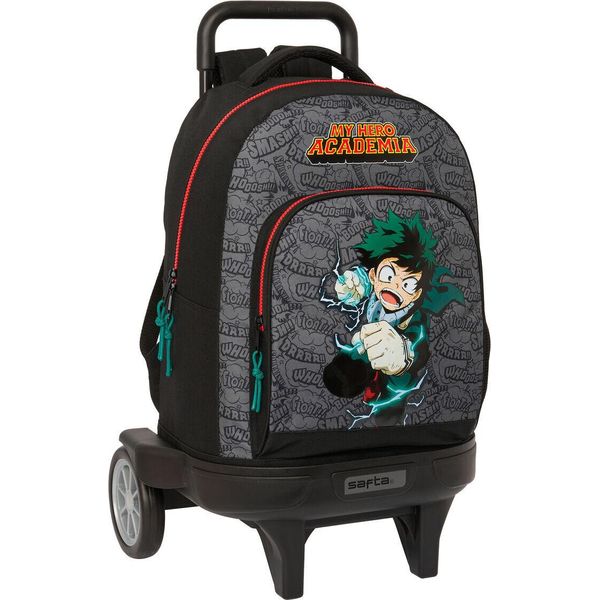 Zaino Scuola Con Ruote My Hero Academia Nero 33 X 45 X 22 Cm-image