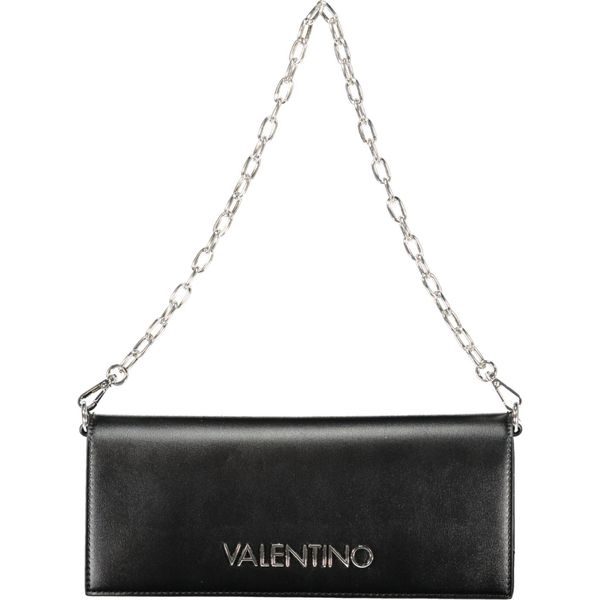 Elegante Borsa Da Donna Nera Con Tracolla A Catena E Dettaglio Del Logo-image
