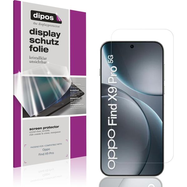 4X Pellicola Protettiva Per Oppo Find X9 Pro Protezione Schermo Claro Display Dipos-image