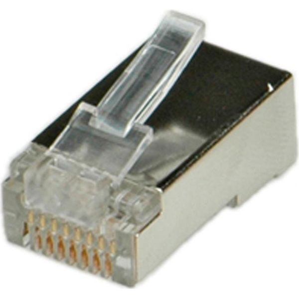 Roline Connettore RJ45 Cat. 5E Schermato, Per Cavo Rotondo (10Pz) (12.01.1089)-image