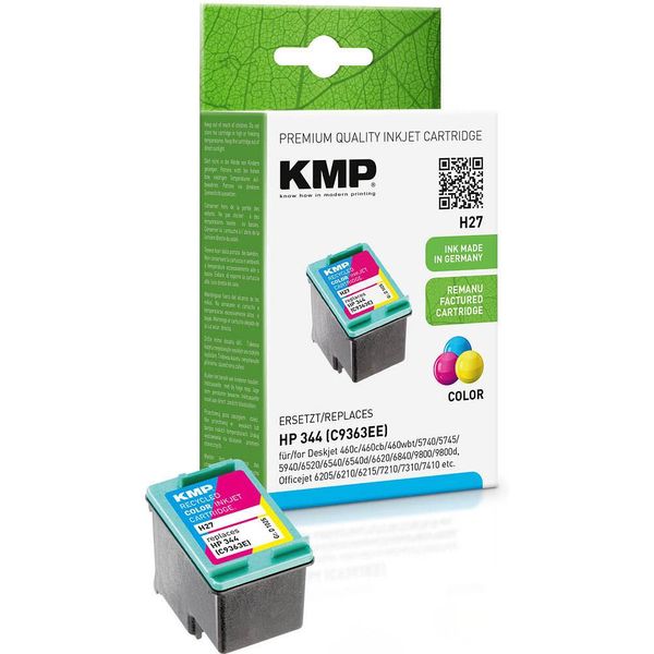 Kmp H27 - Inchiostro A Base Di Pigmento - Ciano - Magenta - Giallo - Hp Deskjet 460 Hp Deskjet 460 C Hp Deskjet 460 Cb Hp Deskjet 460 Wbt Hp Deskjet 460 Wf Hp... - 1 Pezzo(I)-image
