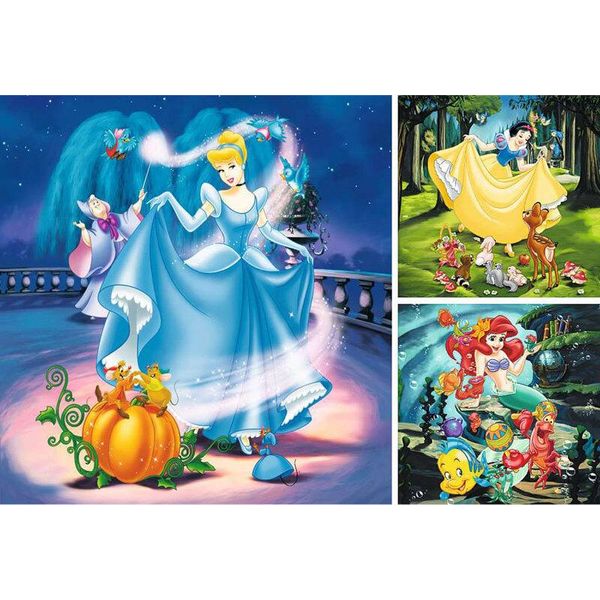 Ravensburger 9339 Ravensburger Disney Disney Puzzle 3X 49 (Schneewittchen, Aschenputtel, Arielle) Teile-image