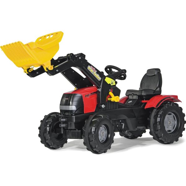 Rolly Toys Trattore A Pedali Case Puma Cvx 240 + Caricatore Frontale, Sedile Regolabile, Bambini-image