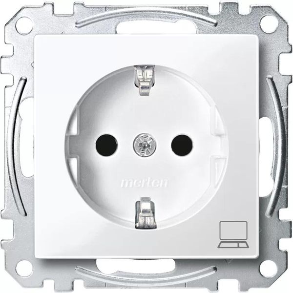 Merten MEG2350-0319 Presa Di Corrente Cee 7/3 Bianco (MEG2350-0319)-image