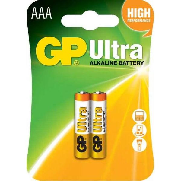 Batteria Alcalina Gp Ultra LR03 Aaa / 2 Pezzi In Confezione/Blister 1,5V Gp, GP24AU-image