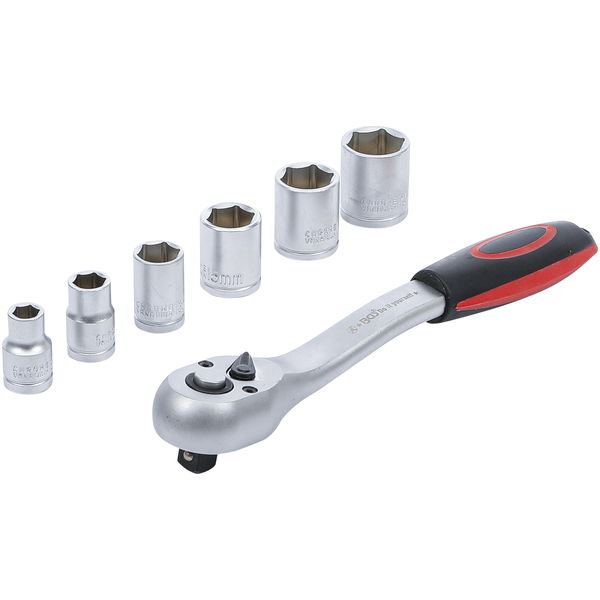 Set Di Chiavi A Bussola | Drive 10 Mm (3/8") | Sw 8 - 19 Mm | 7 Pz."-image