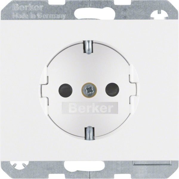Berker Schuko Presa Di Corrente 47357009 Pws/Gl Bianco Polare Lucido-image