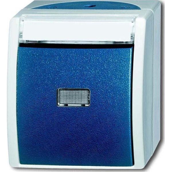 BUSCH-JAEGER Interruttore A Bilanciere Grbl/Gn 1S Ap Ocean RüCkmeld IP44 Mt-image
