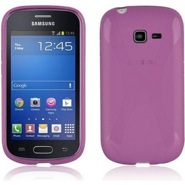 Cadorabo Custodia Per Telefono Cellulare Per Samsung Galaxy Trend Lite In Viola Cover Tpu Silicone Back Cover Case-image