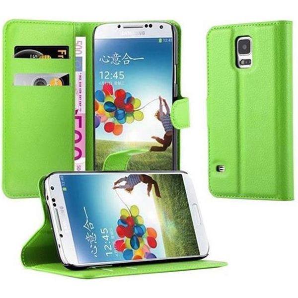 Cadorabo Custodia Per Samsung Galaxy S5 / S5 Neo Custodia Protettiva In Verde Custodia Per Cellulare Cover Chiusura Magnetica-image